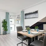Federnest - Luxus-studio - Kingsize Boxspringbett - Home-office Mit Monitor Und Drucker - 11 Min Hbf * Duisburgo