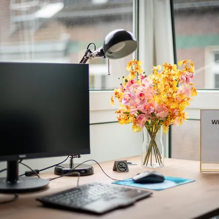 Federnest - Luxus-studio - Kingsize Boxspringbett - Home-office Mit Monitor Und Drucker - 11 Min Hbf *