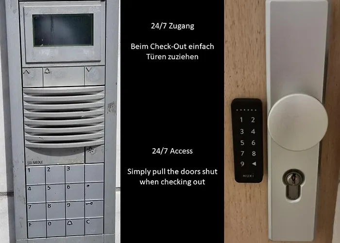 Apartamento Federnest - Luxus-studio - Kingsize Boxspringbett - Home-office Mit Monitor Und Drucker - 11 Min Hbf