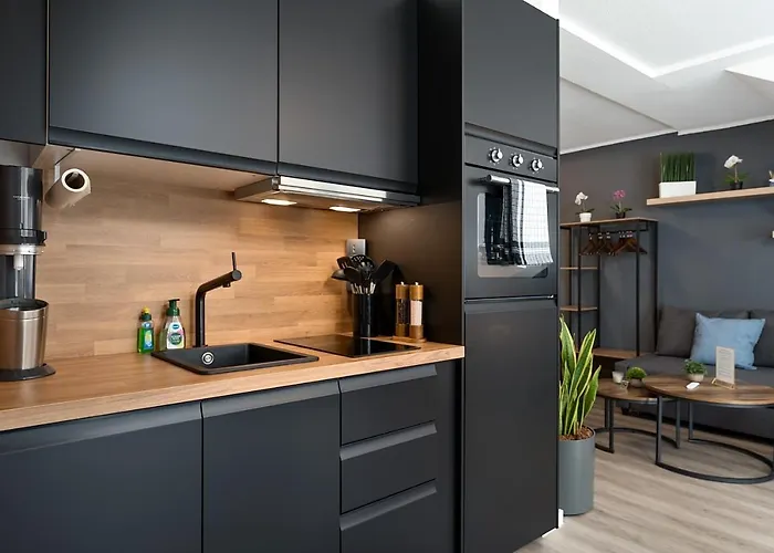 Apartmán Federnest - Luxus-studio - Kingsize Boxspringbett - Home-office Mit Monitor Und Drucker - 11 Min Hbf