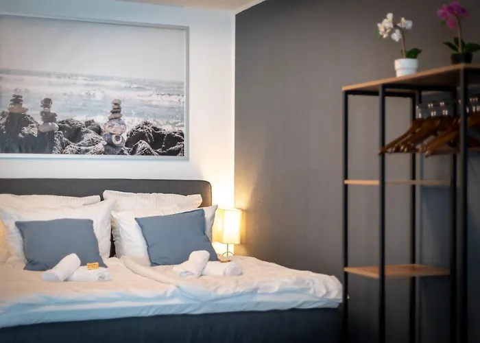 Federnest - Luxus-studio - Kingsize Boxspringbett - Home-office Mit Monitor Und Drucker - 11 Min Hbf Apartmán