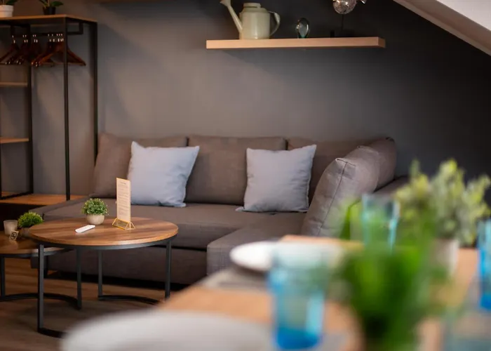 Apartmán Federnest - Luxus-studio - Kingsize Boxspringbett - Home-office Mit Monitor Und Drucker - 11 Min Hbf